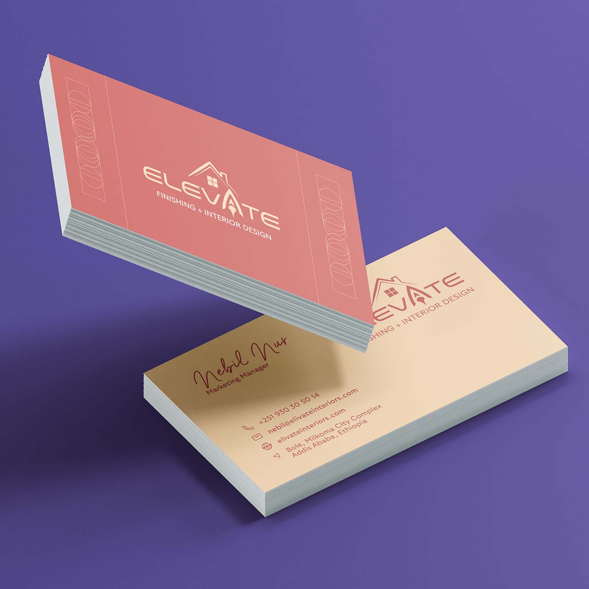 elevate business card